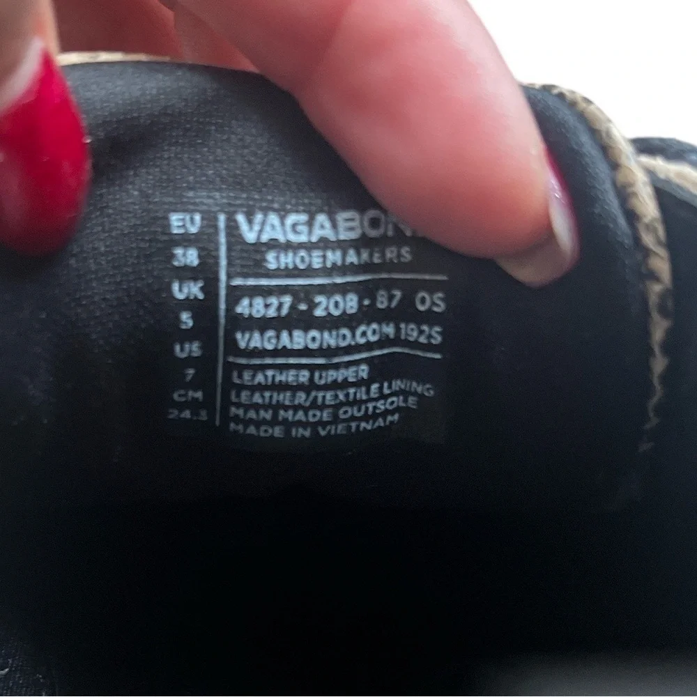 Vagabond Zoe Platform Sneakers 4827-208-87 SAND/BLACK size EU38/US7.